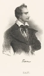 Porträtt av poeten Tomasz Zan 1796-1855, efter 1824.