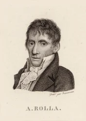Porträtt av violinisten och kompositören Alessandro Rolla 1757-1841, 1790.