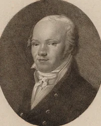 Porträtt av violinisten och kompositören Andreas Romberg 1767-1821, ca. 1800.