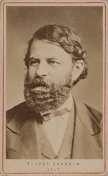 Porträtt av violinisten och kompositören Joseph Joachim 1831-1907, 1870-talet.