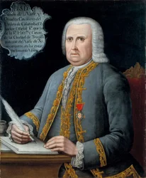 Porträtt av Simon de la Valle y Cuadra