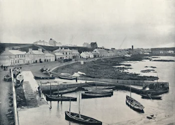 Portstewart - Hamnen och staden, 1895
