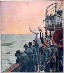 Böner vid platsen för Titanics förlisning, 1912