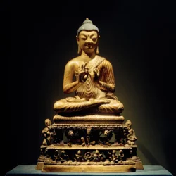 Predikande Buddha / skulptur, 800-talet
