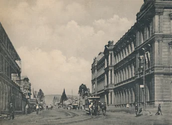 Pretoria - Market Street som ser söderut, c1912.