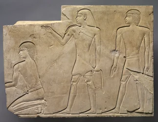 Präster som utför begravningsriter, ca. 667-647 f.Kr.