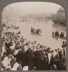 Präster som välsignar Jordan, c1900