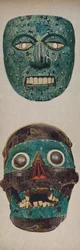 Primitiva kulturer i ritual- och festivalmasker - Quetzalcoatl och Tezcatlipocaa, c1935