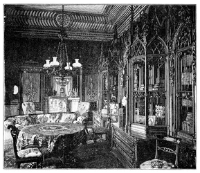 Prince Alberts Music Room, Buckingham Palace, 1900