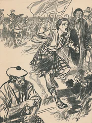 Prins Charlie vid slaget vid Culloden, c1907
