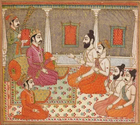 Prins med heliga män eller brahminer, 1800-talet