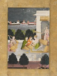 Prins med kvinnor och musiker, 1700-tal