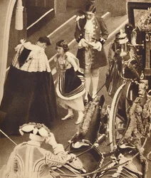 Prinsessan Elizabeth sköter tåget, 12 maj 1937