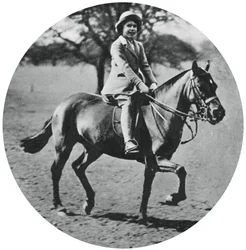 Prinsessan Elizabeth till häst, Windsor Great Park, 1935, 1937