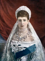 Prinsessan Marie Sophie Frederikke Dagmar, enkekejsarinna av Ryssland, sent 1800-tidigt 1900-tal
