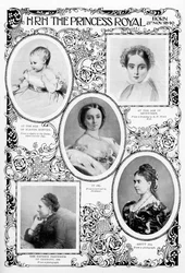 Prinsessan Victoria Adelaide Mary Louise, äldsta dotter till drottning Victoria, sent 1800-tal
