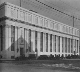 Huvudfasad till frimurartemplet, Birmingham, Alabama, 1924