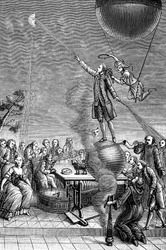 Tryck som satiriserar Franz Anton Mesmer, 1784