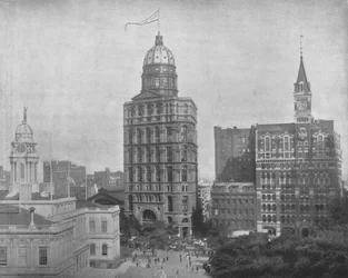 Printing House Square, New York, USA, c1900.
