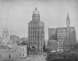 Printing House Square, New York, c1897.