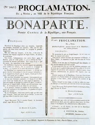 Tillkännagivande av Napoleon som 1:e konsul, 1800-talet