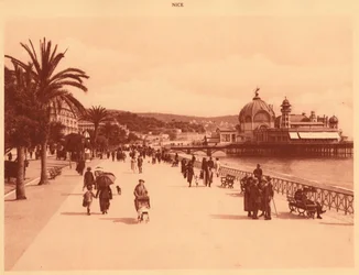 Promenade des Anglais och Jetty Palace, Nice, 1930.