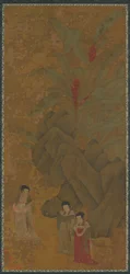 Promenading Ladies, Troligen Yuan-dynastin, 1300-talet.