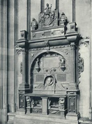 Provost Murrays Tomb 1624 vid East End of Chapel, 1926