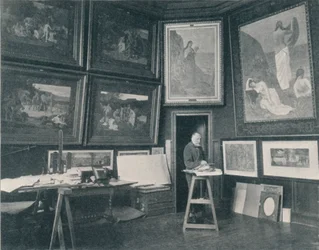 Puvis De Chavannes i hans studio, c1897
