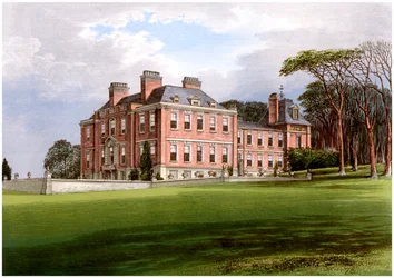 Pynes, Devon, hem för familjen Northcote, c1880