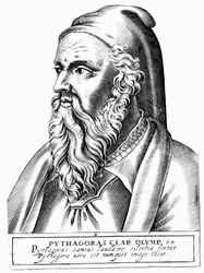 Pythagoras c560 - 480 f.Kr., grekisk filosof och vetenskapsman