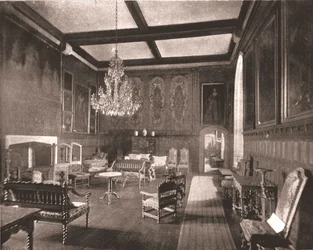 Drottning Elizabeths rum i Penshurst Place, Kent, 1894.