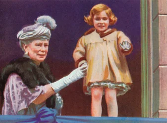 Queen Mary 1867-1953 och prinsessan Margaret 1930-2002 med anledning av King George vs Silver J