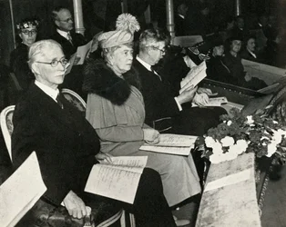 Queen Mary på Thanksgiving for Victory-konserten, Royal Albert Hall, 1945, 1951.