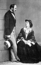 Drottning Victoria och prinsgemalen, 1860