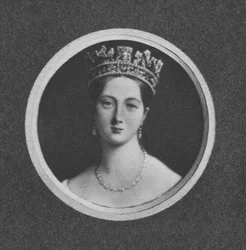 Drottning Victoria vid tiden för sin tillträde, 1901.