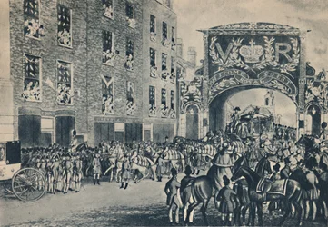 Drottning Victorias entré till staden på väg till Guildhall, 9 november 1837, 1948.