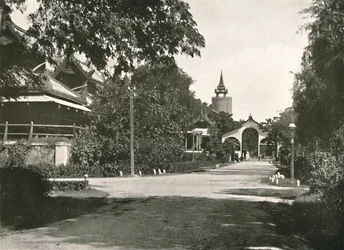 Queens Watch Tower, Palace, Mandalay, 1900.