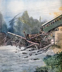 Järnvägsolycka, Munchenstein, Schweiz, 14 juli 1891