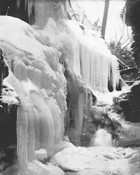 Rainbow Falls in Winter, Watkins Glen, New York State, USA, c1900.