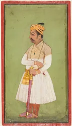 Raja Hari Sen från Mandi r. 1604-1623-37, c. 1650.