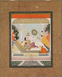 Raja med sin älskade, ca. 1790 - 1800.