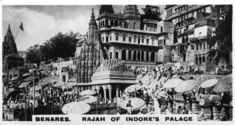 Rajah of Indores Palace, Benares, Indien, c1925