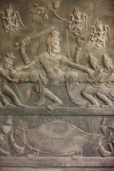 Ramayana-skulptur, Siem Reap, Kambodja