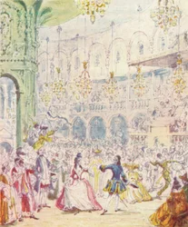 Randulph och Hilda dansar i Rotundan vid Ranelagh Gardens, 1842, 1903