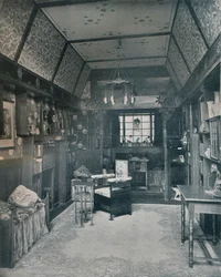 Lässalen designad av H Novack och utförd av J. W. Muller, c1899