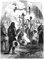 Mottagning av James II i Dublin, c1689, 1800-talet