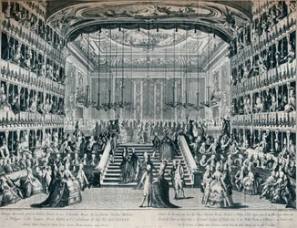 Mottagning av storhertigen och hertiginnan av Ryssland på teatern i San Benedetto, 1902