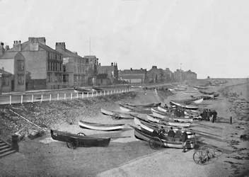Redcar - Ser längs Esplanaden, 1895