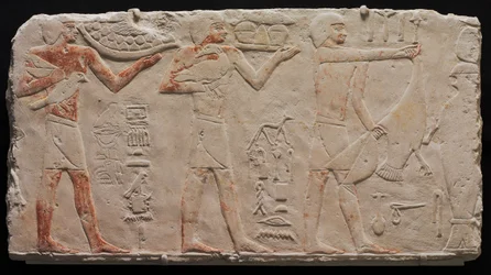 Relief av tre offerbärare, c. 2311-2281 f.Kr.